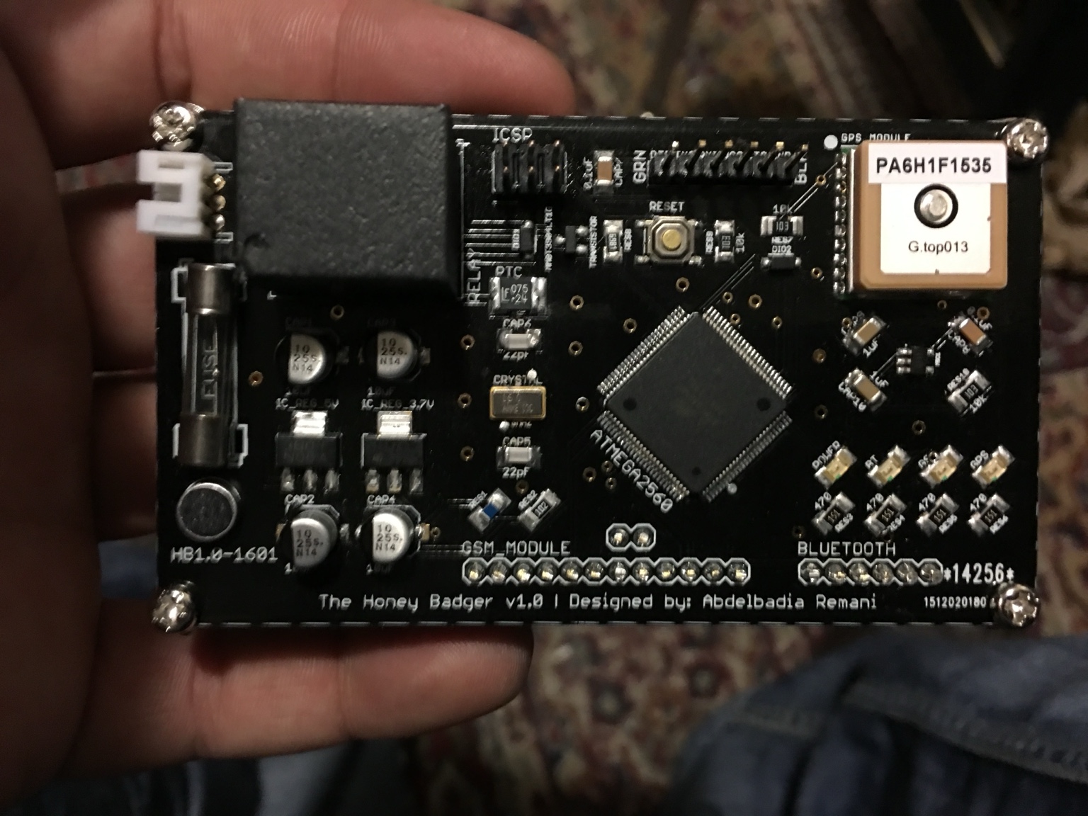 The Honey Badger custom embedded-system prototype from the I2PS archive